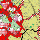 Eeksken - Lebbeke - klik op het blok (2 km x 2 km) voor vergroting